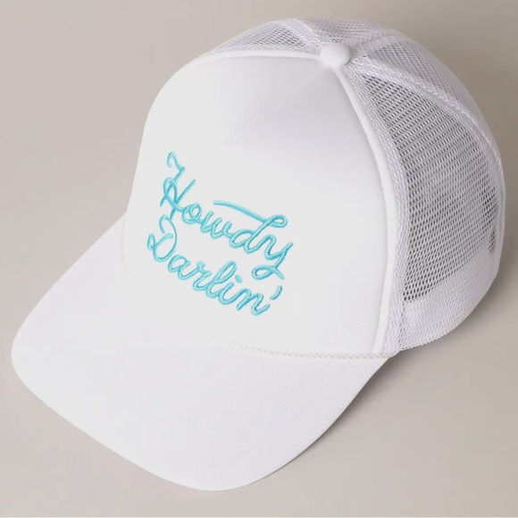 Howdy‎ Darlin’ Signature Foam Trucker White NWT - Picture 4 of 5